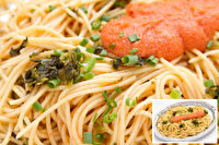 明太子と高菜のスパゲッティ