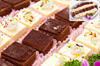 チョコとチーズ風味のホワイトケーキ