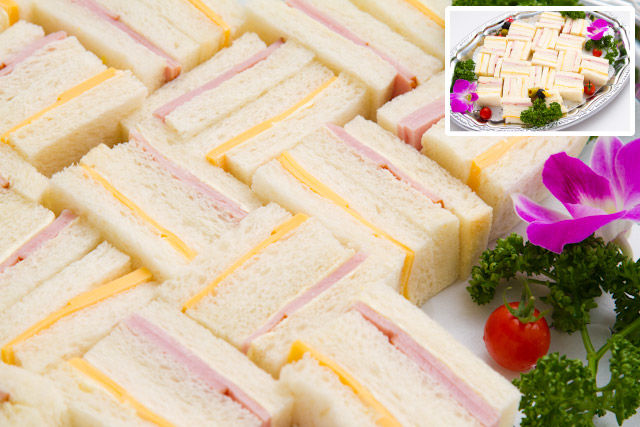 一口サンド(ハム&チーズ)