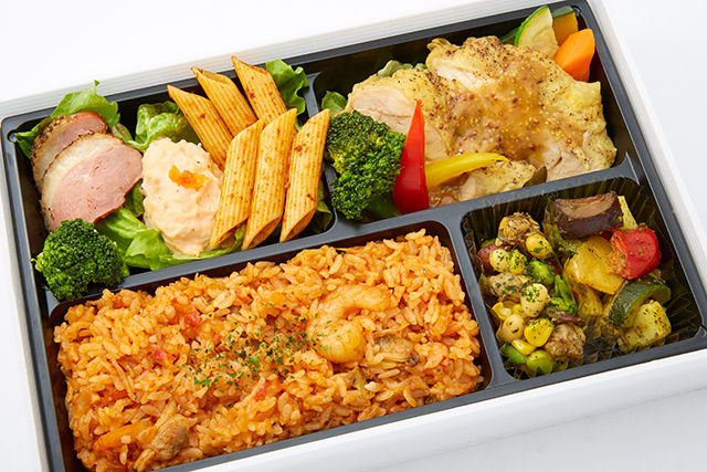 ローストチキンハニーマスタード&シーフードリゾットBOX